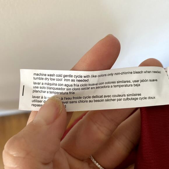 NWT Eloquii Twist Front Satin Midi Dress Red Size 26 - Picture 9 of 9